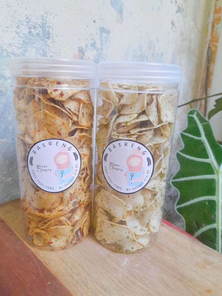 Basreng Ikan Toples 1300ml