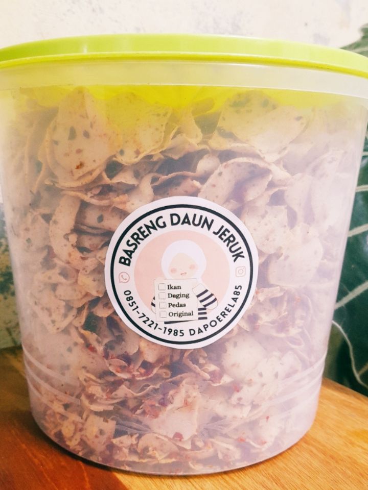 Basreng Kemasan Toples 10 Liter (1Kg)