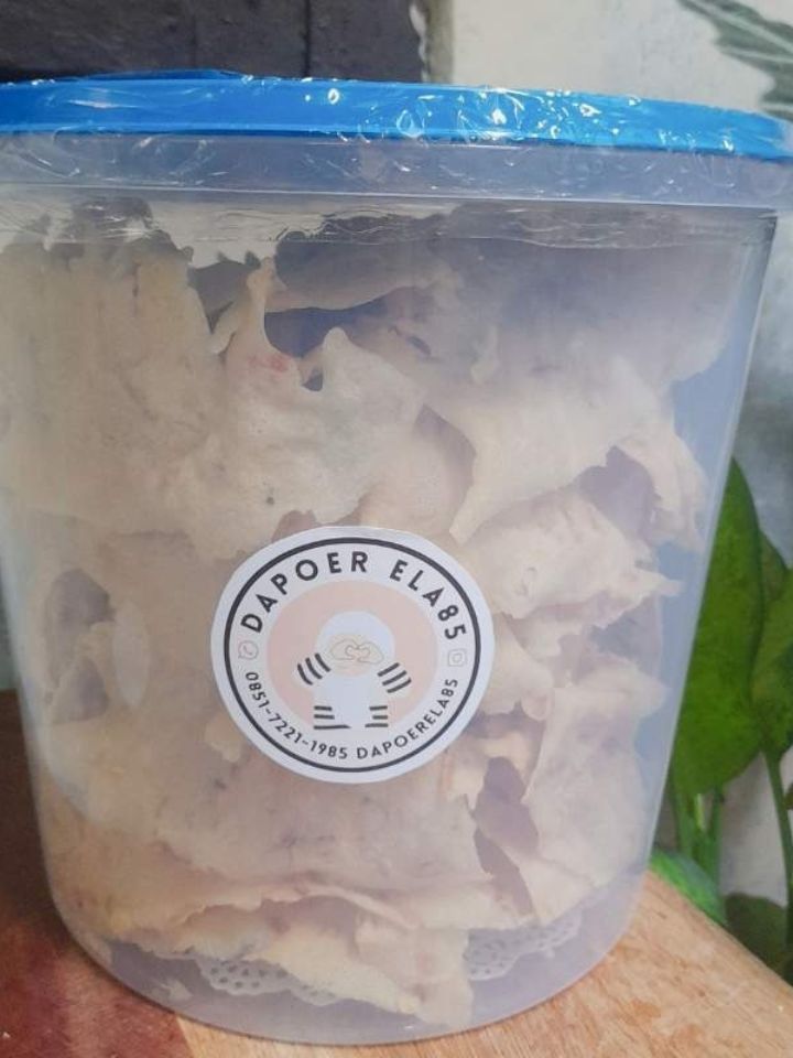 Peyek Udang Rebon Kemasan Toples 10 Liter