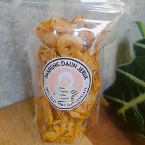 Basreng Daun Jeruk Kombinasi Daging Ayam & Sapi